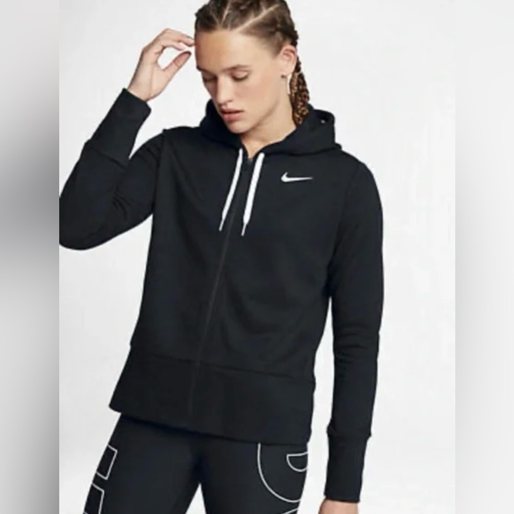 Nike Black and Cream Dri-FIT Hoodie